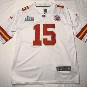 Patrick Mahomes Kansas City Chiefs Nike Super Bowl LVII White Jersey Men's M